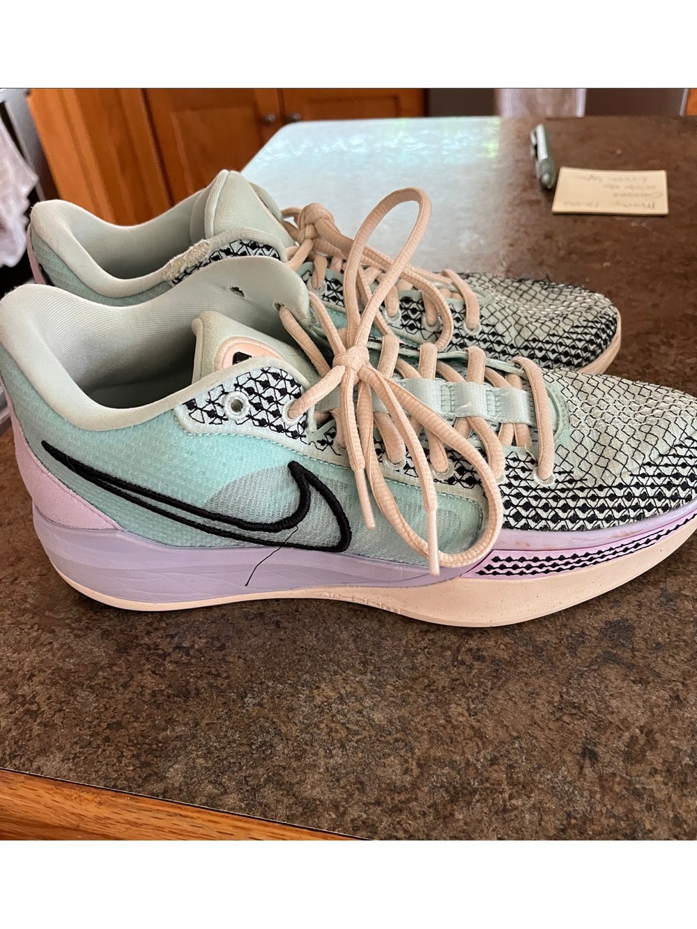 Nike Women's Mint Green, Pink & Black Running Shoes